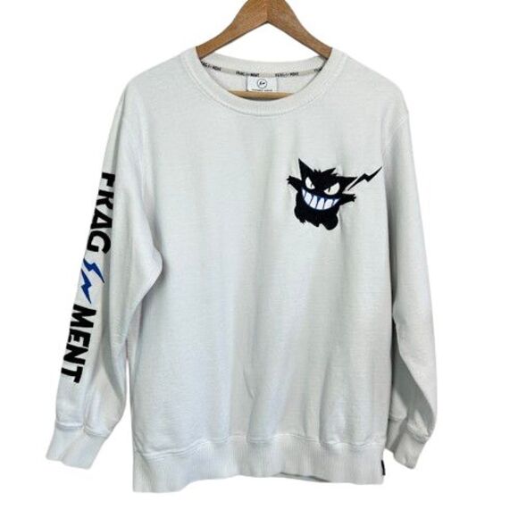 Fragment Design Other - Fragment Design Pokemon Gengar Sweatshirt Mens M White Embroidered Long Sleeve